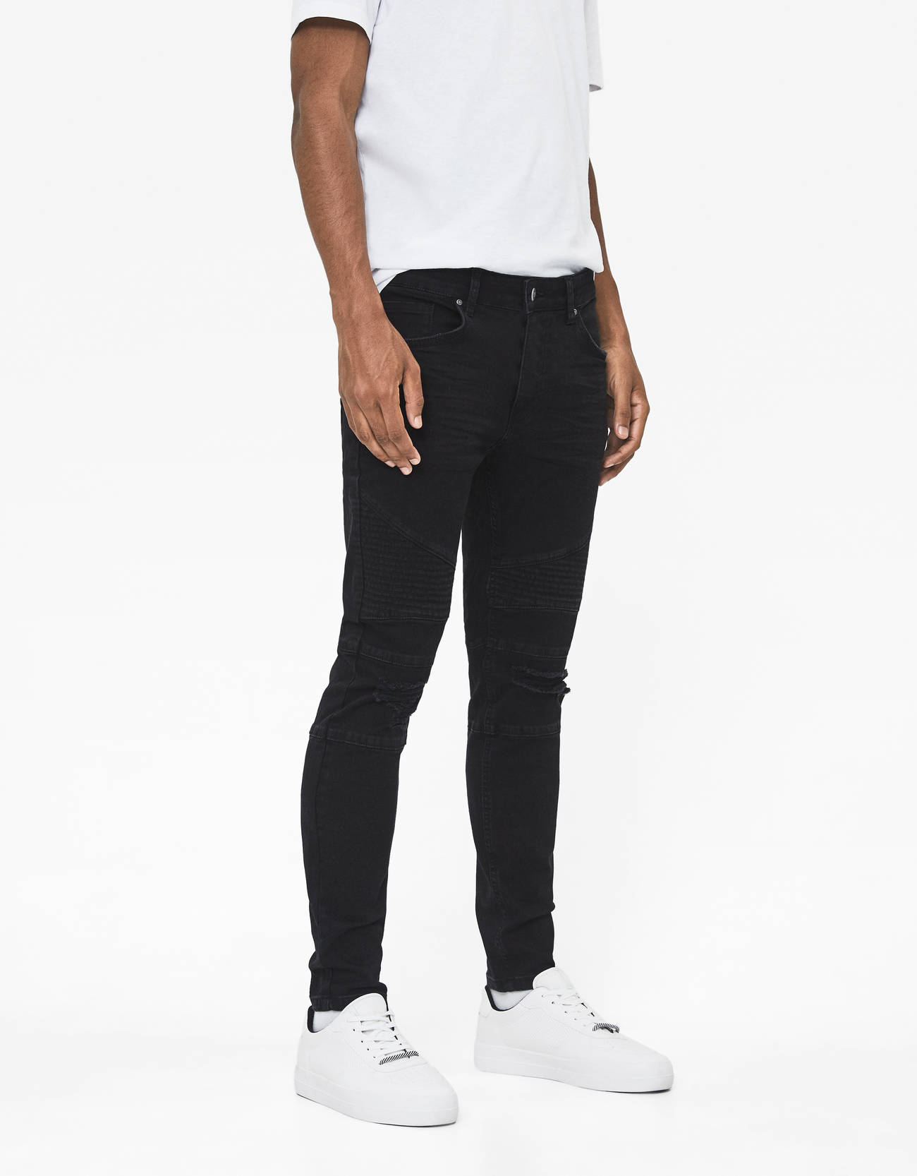 Bershka Fermuarlı biker jean 4 Bershka Fermuarlı biker jean 5