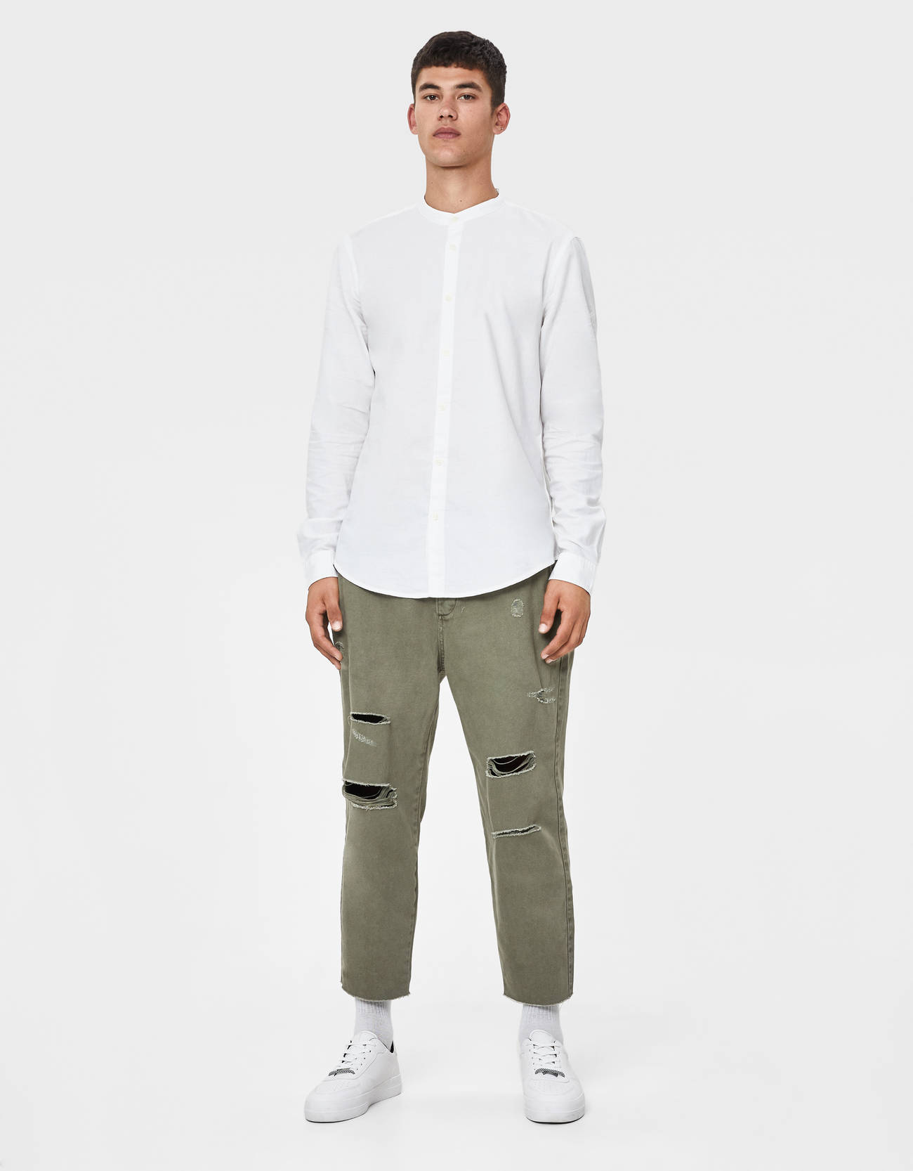 Bershka Hakim yaka gömlek 4 Bershka Hakim yaka gömlek 5