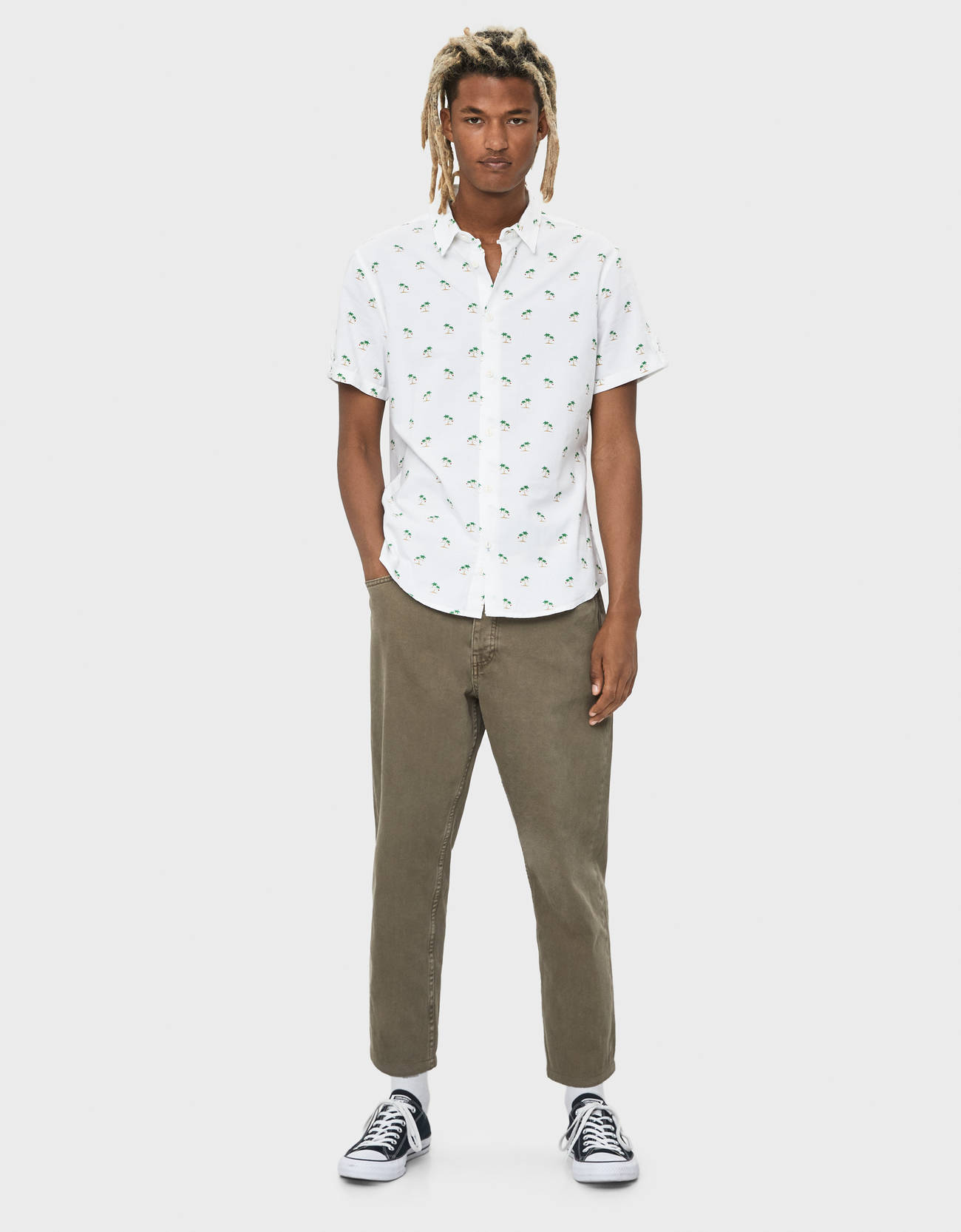 Bershka Desenli gömlek 4 Bershka Desenli gömlek 5
