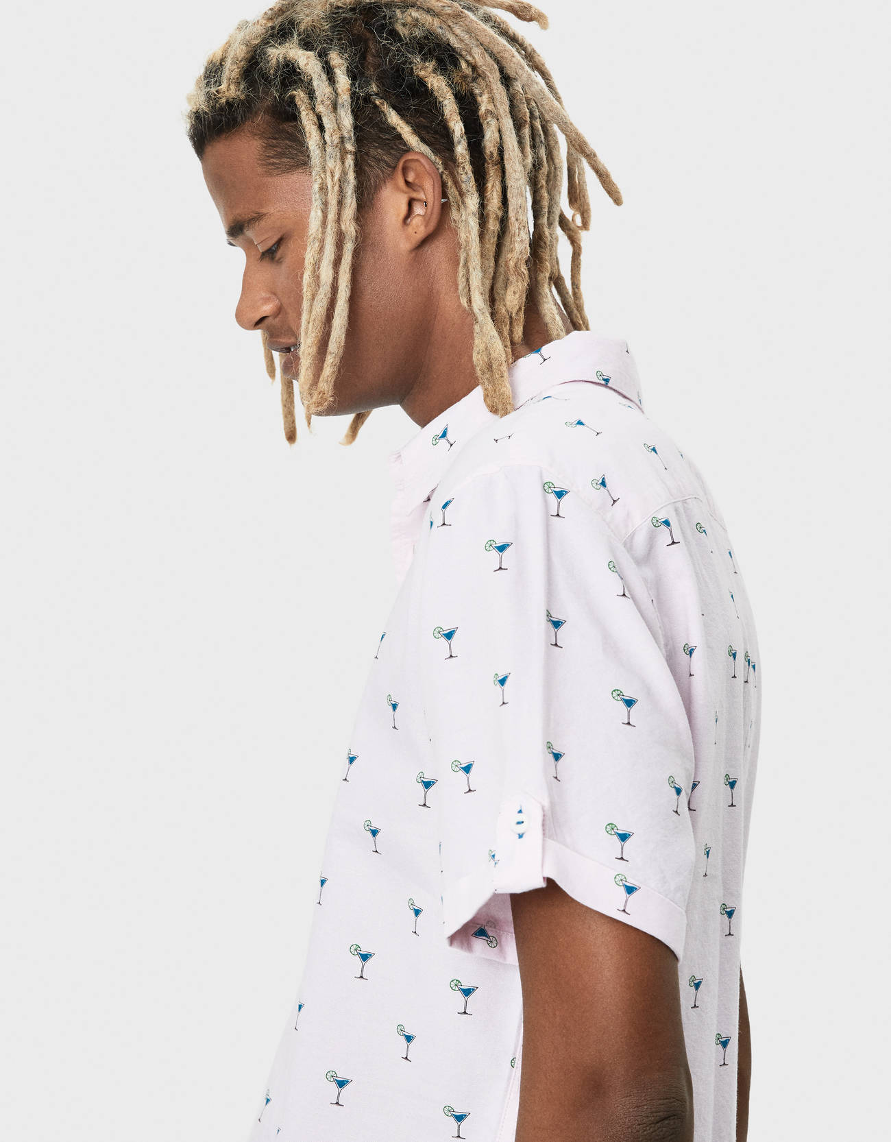 Bershka Desenli gömlek 2 Bershka Desenli gömlek 3