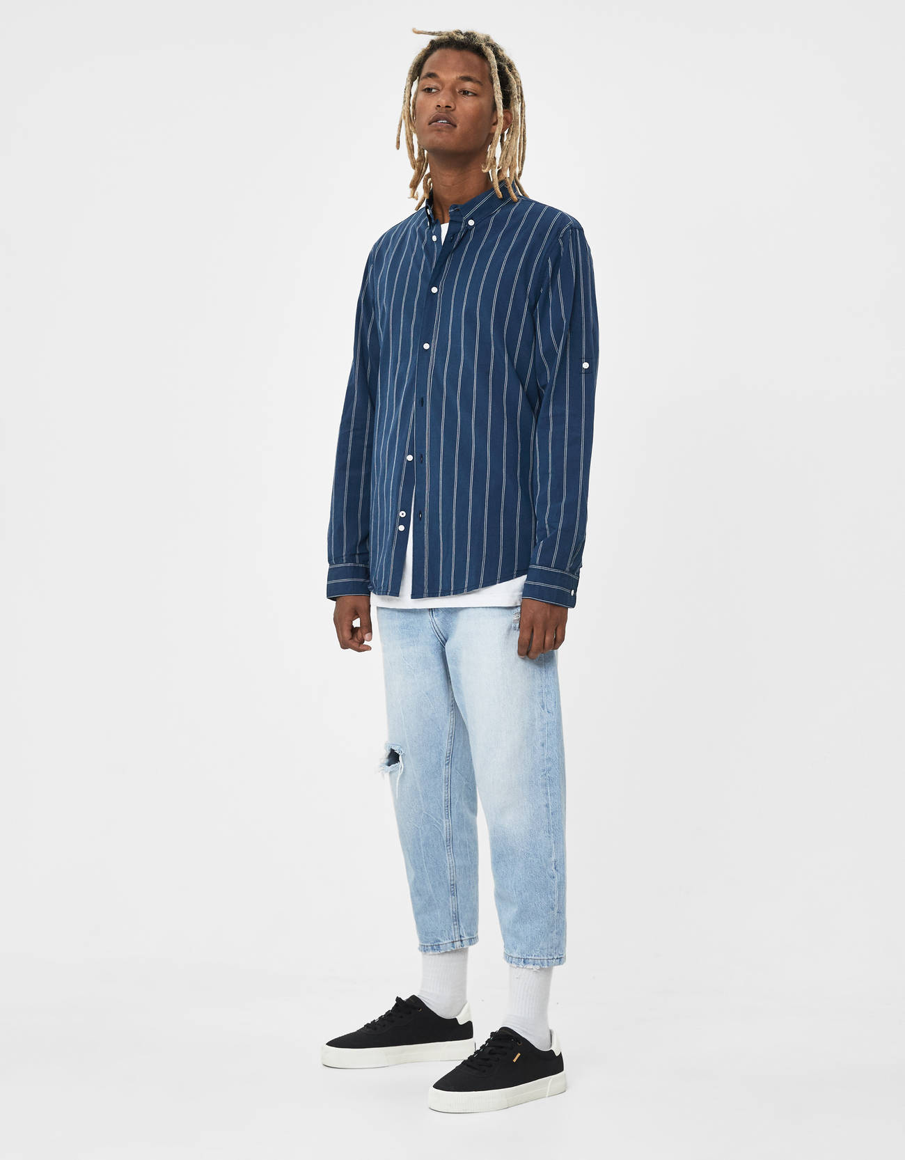 Bershka Desenli gömlek 4 Bershka Desenli gömlek 5