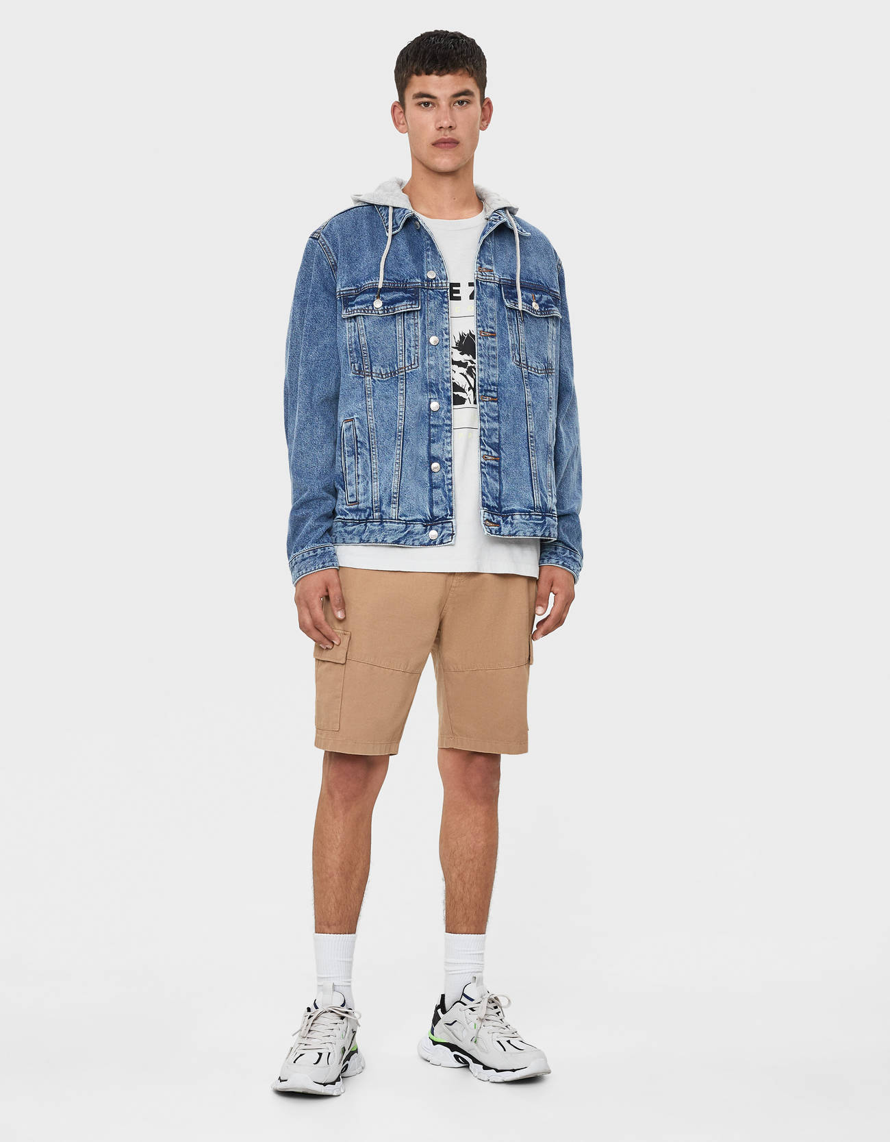 Bershka Regular fit denim ceket 4 Bershka Regular fit denim ceket 5
