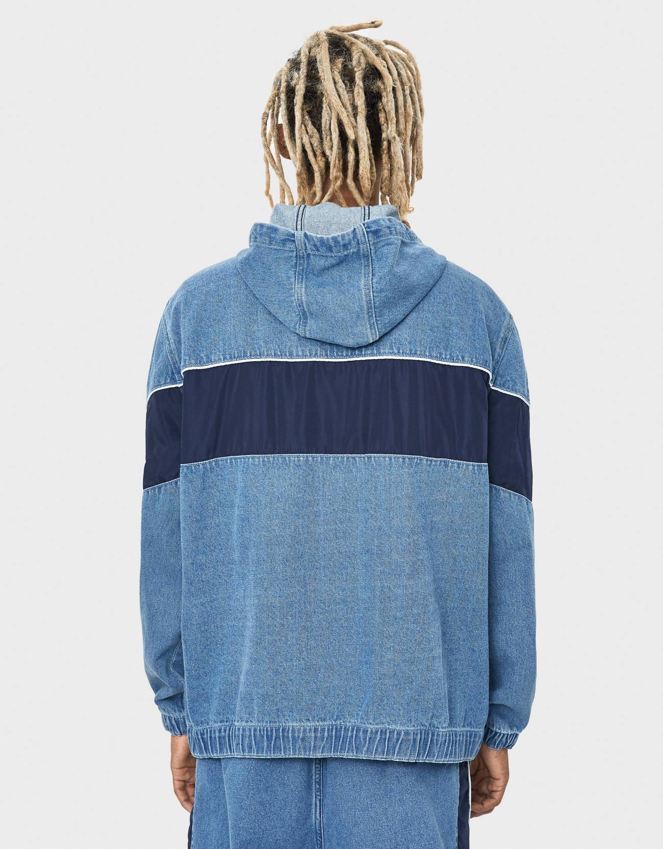 Bershka Kapüşonlu denim ceket 0 Bershka Kapüşonlu denim ceket 1