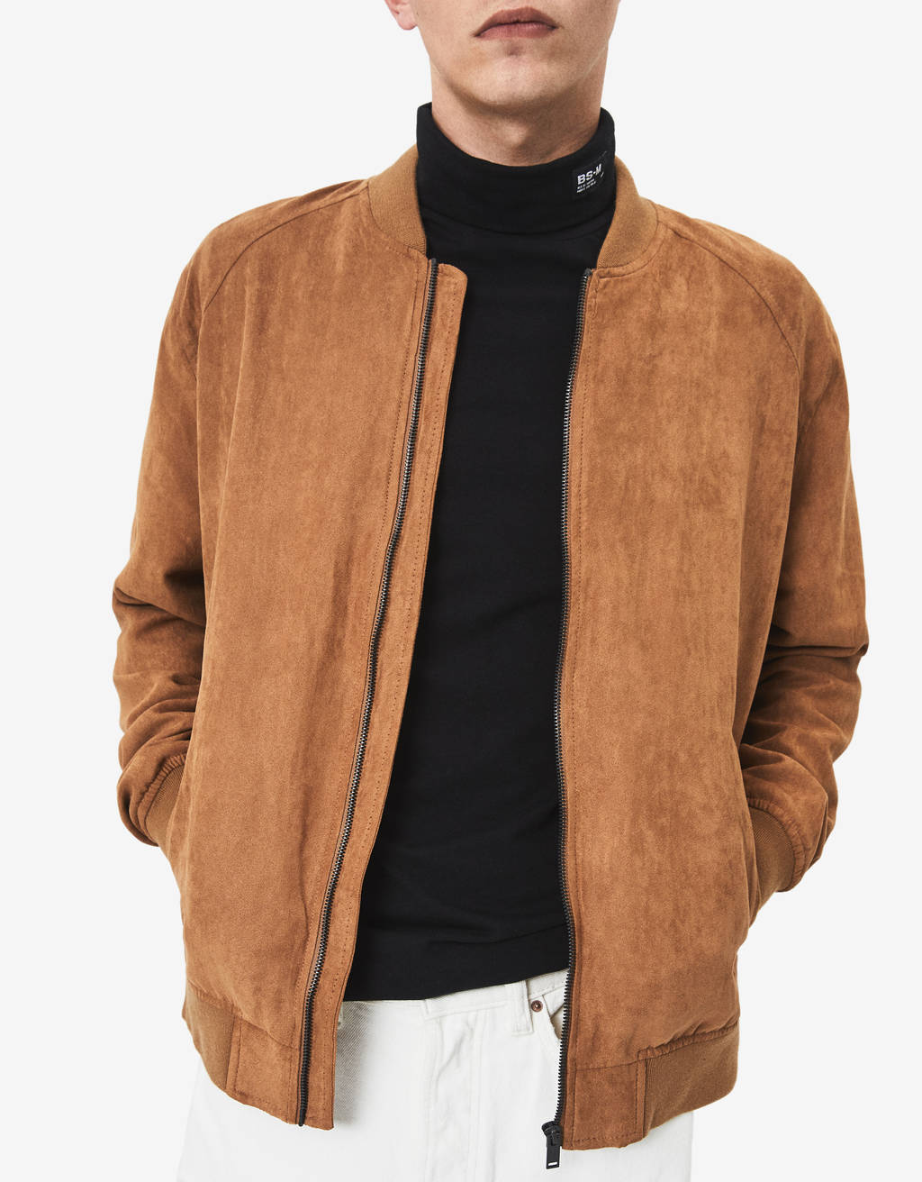 Suede Bomber Jacket V2019 Bershka Turkey