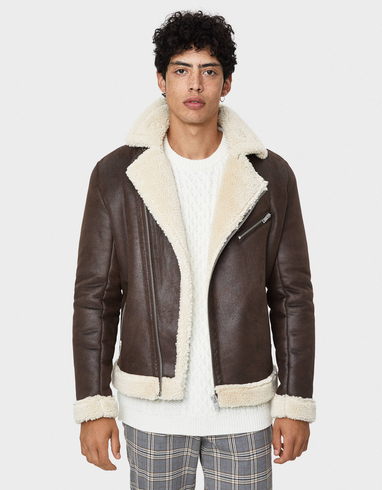 bershka double faced jacket