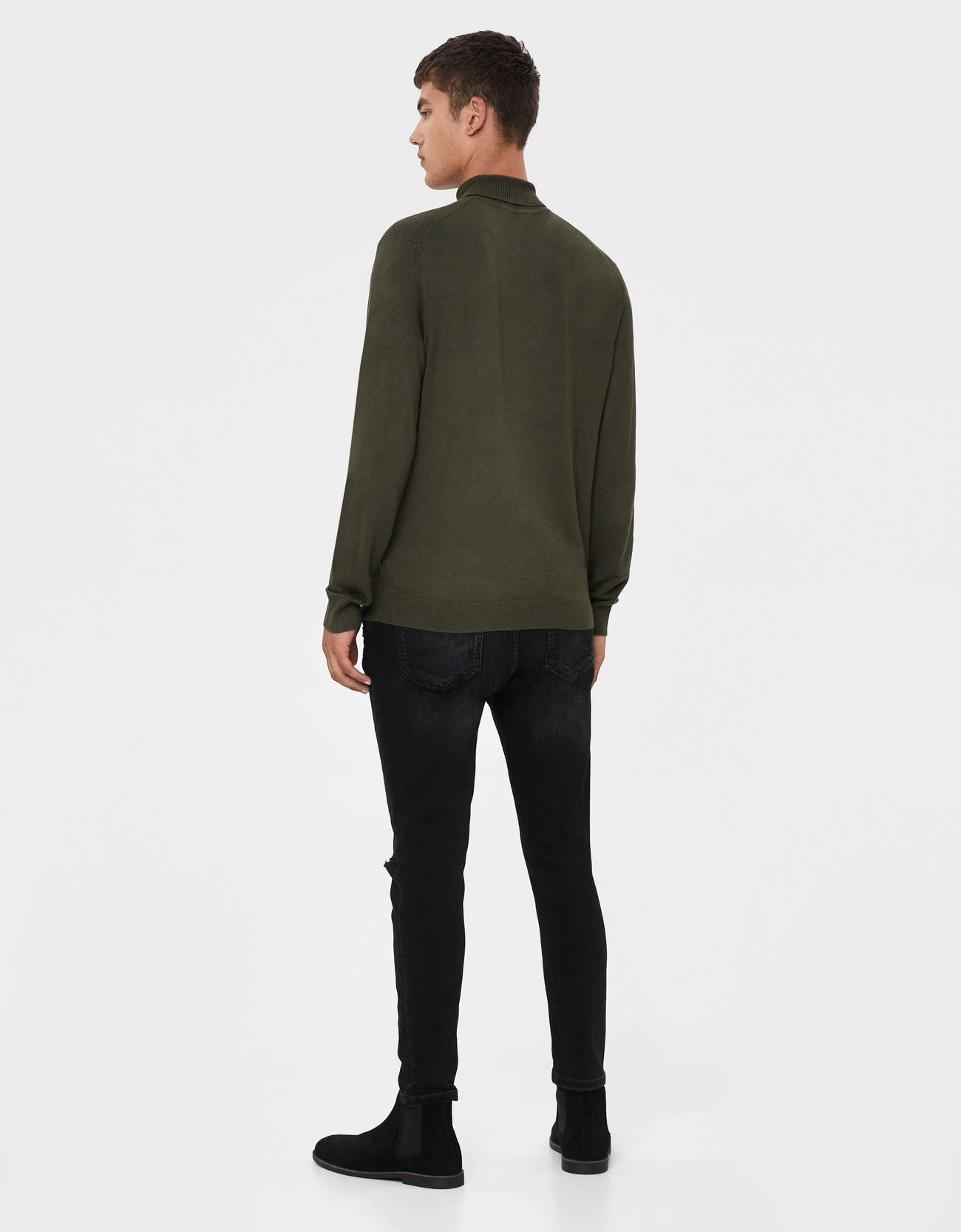 Bershka Balıkçı yaka kazak 0 Bershka Balıkçı yaka kazak 1