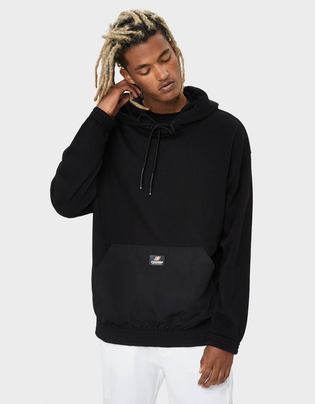 bershka black hoodie