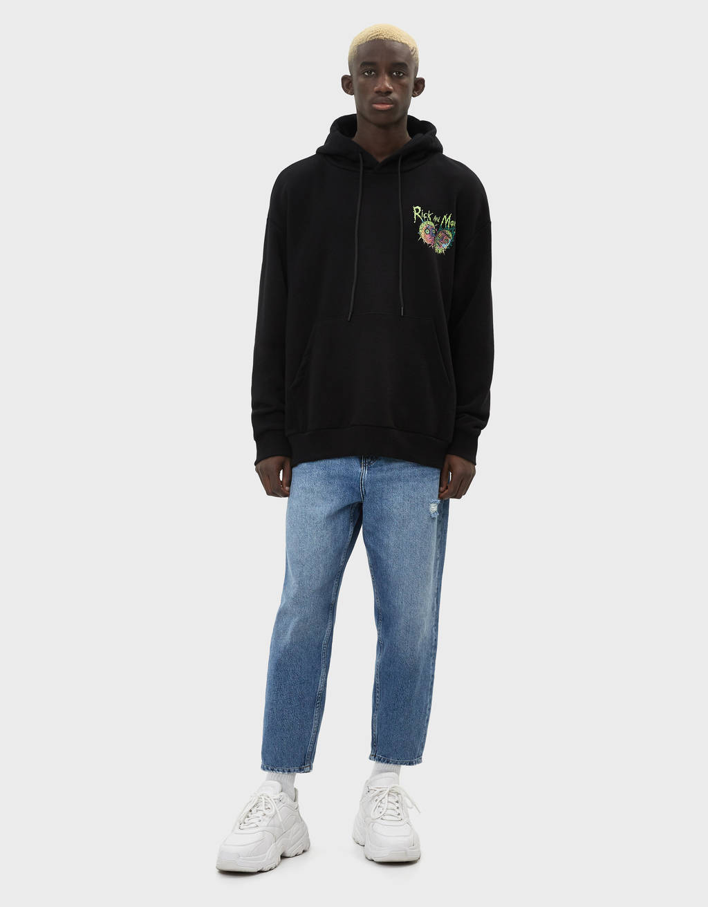 rick and morty bershka hoodie