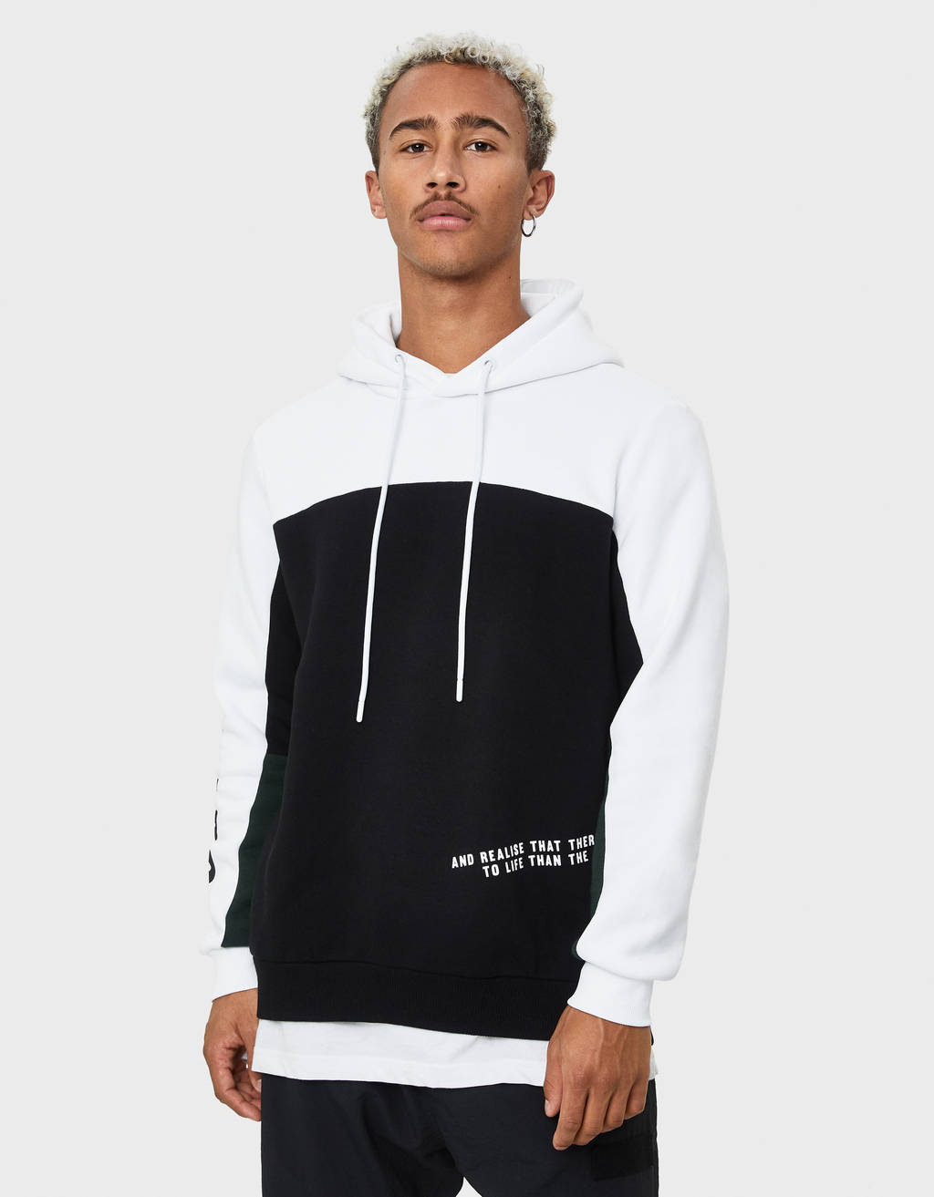 Colour Block Sweatshirt Sale Bershka Dominican Republic