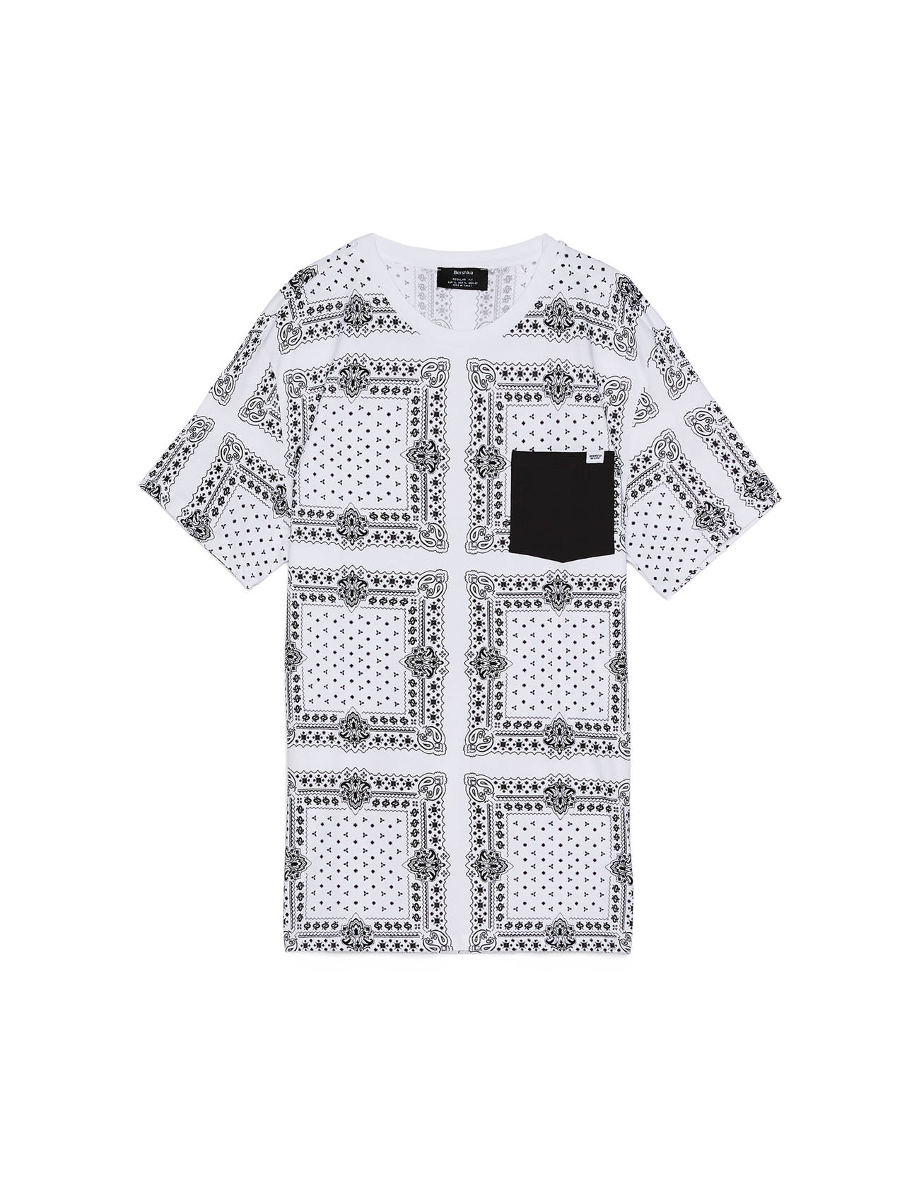 Bershka Şal desenli t-shirt 6 Bershka Şal desenli t-shirt 7