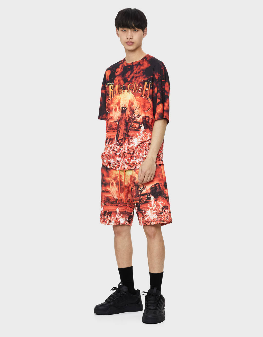 billie eilish x bershka t shirt