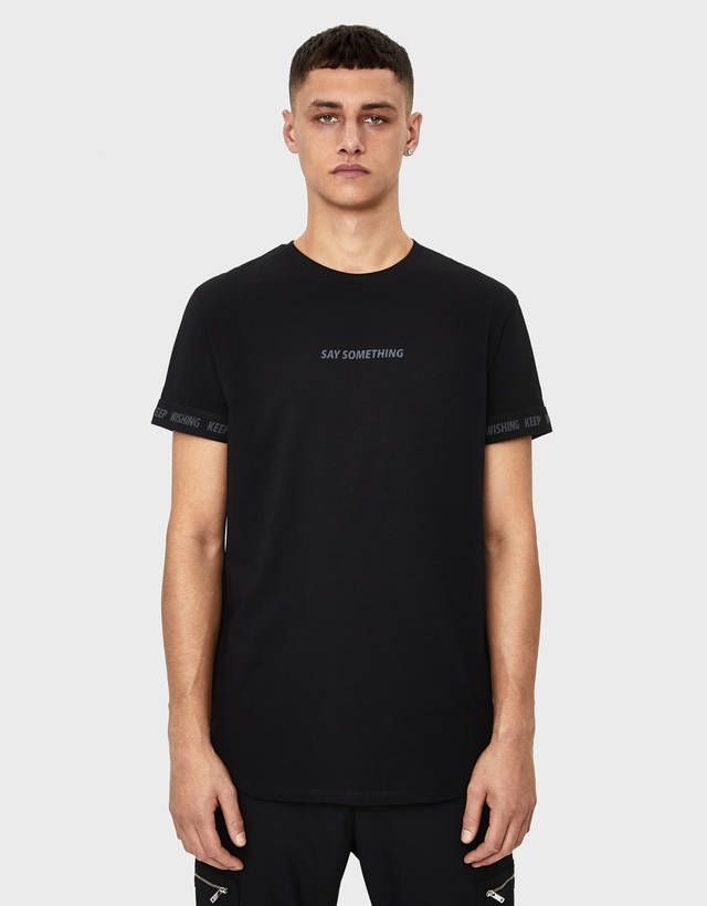 Muscle Fit T Shirt Puffers Bershka Kosovo