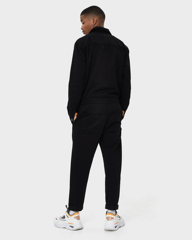 bershka black and white jumpsuit