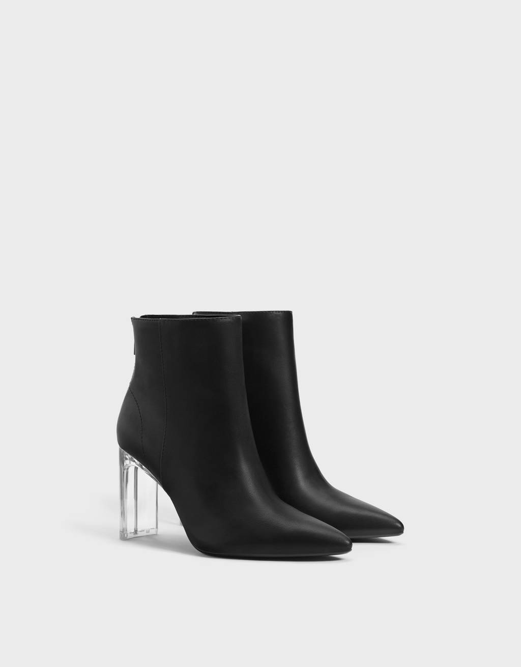 Botines tacón metacrilato - null - Bershka Venezuela