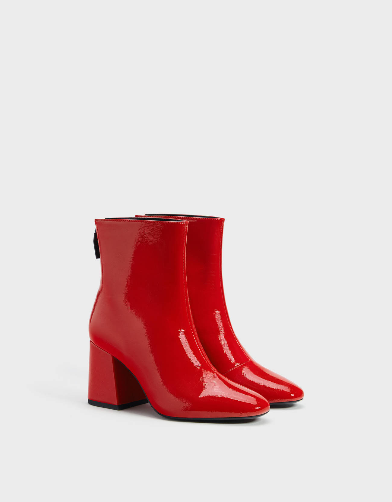 bershka patent boots