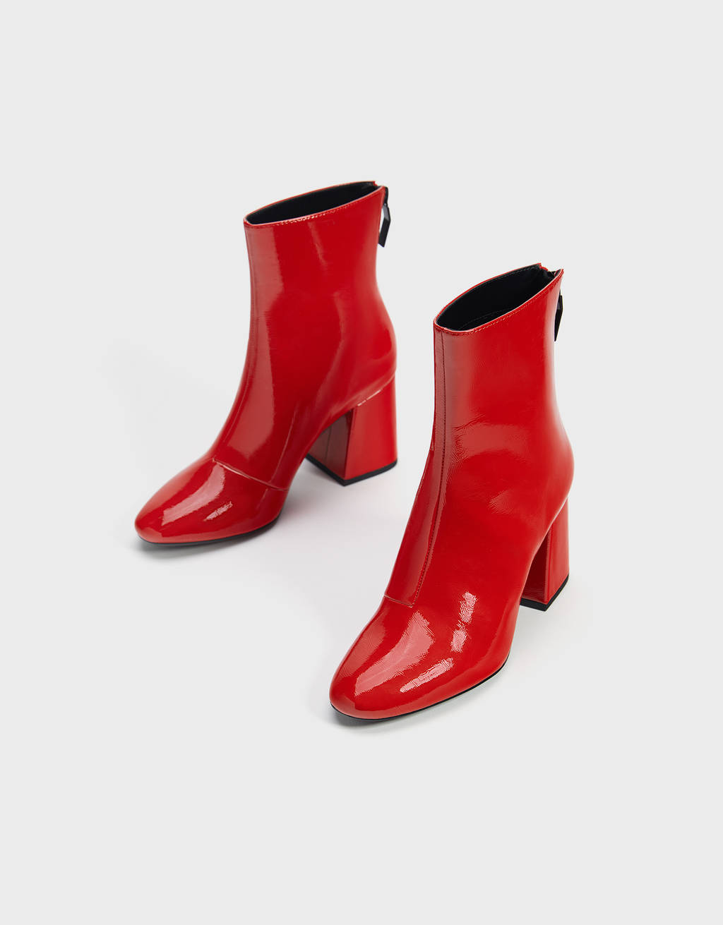 bershka red boots