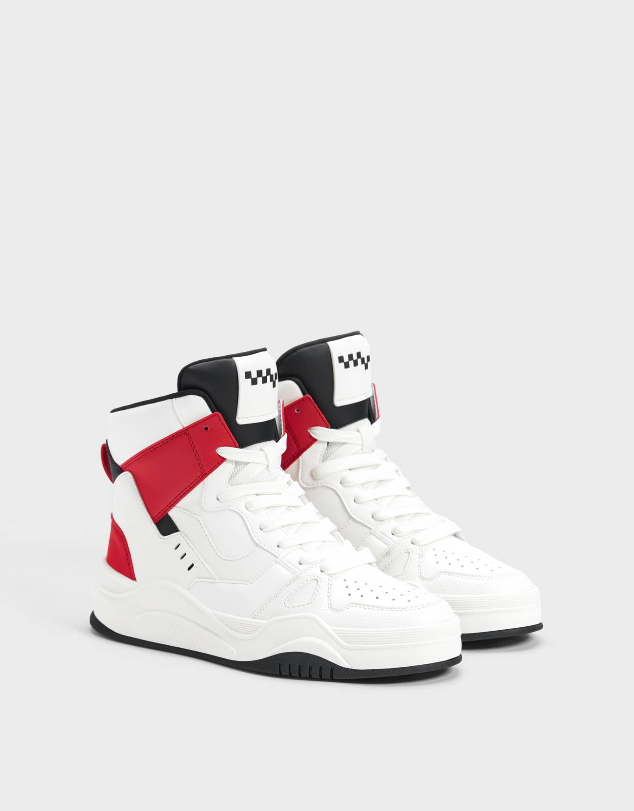 bershka black chunky trainers