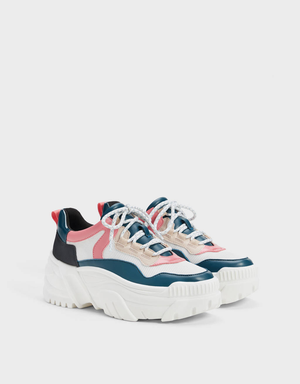 multi coloured trainers
