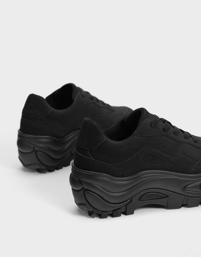 Monochrome platform sneakers