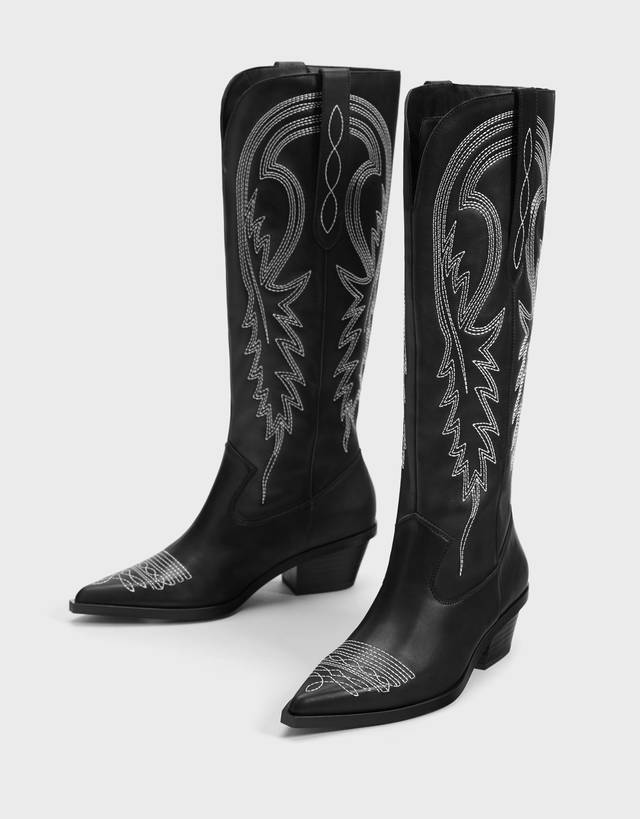 bershka cowboy boots