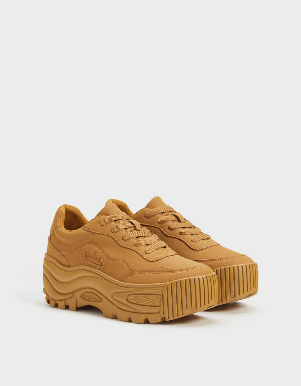bershka platform sneakers