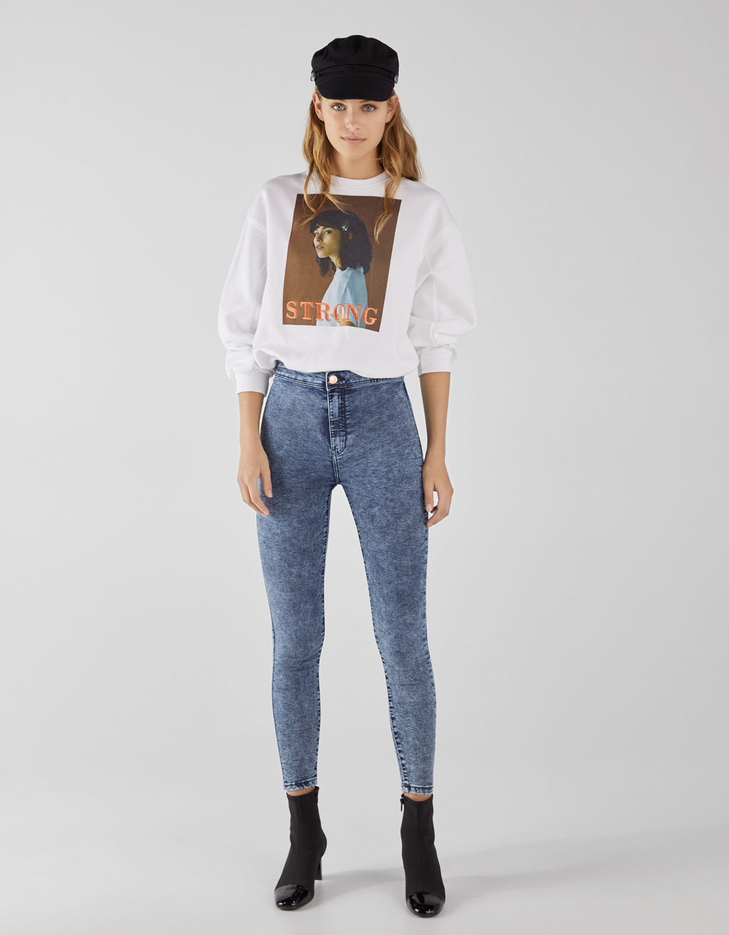 High rise jeggings - null - Bershka Kosovo