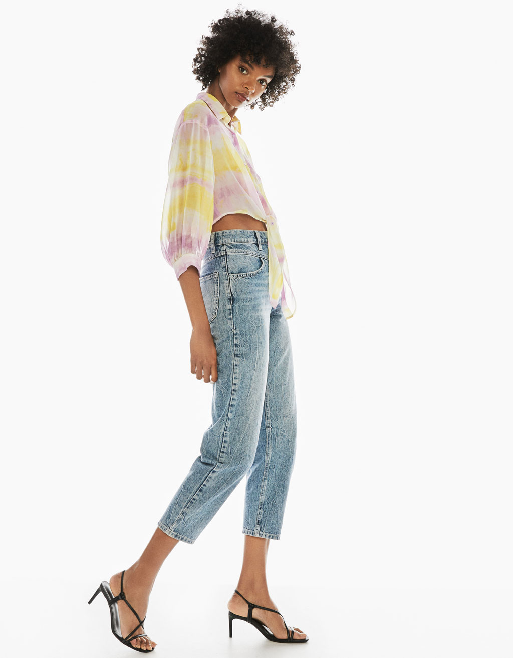 Jeans Mom Fit High Waist - Bodies - Bershka Maroc