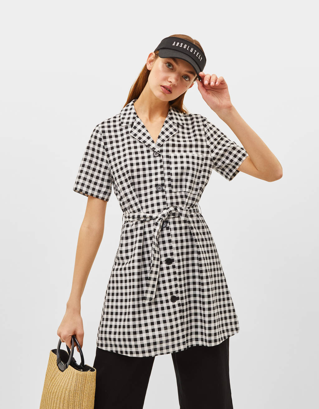 Kort Jurkje Met Riem Jurken Bershka Netherlands