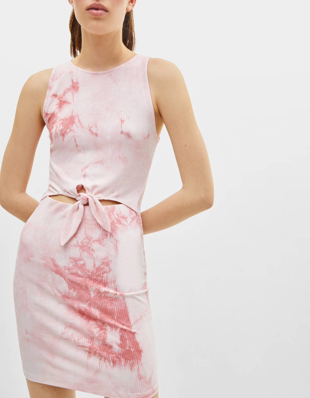 tie dye dress bershka