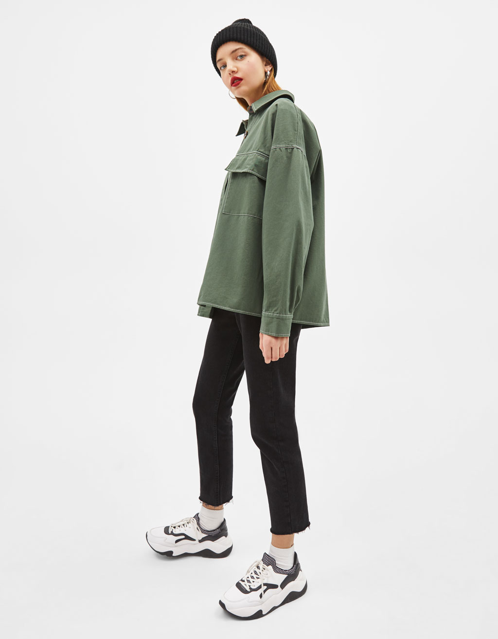 oversized shirt cămăși bershka