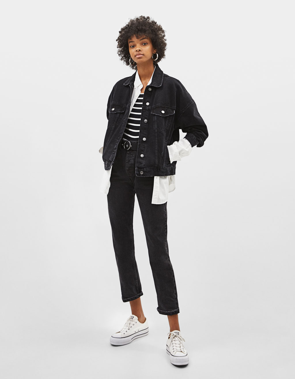 Jackets Collection Women Bershka Ireland Oversized Denim Jacket