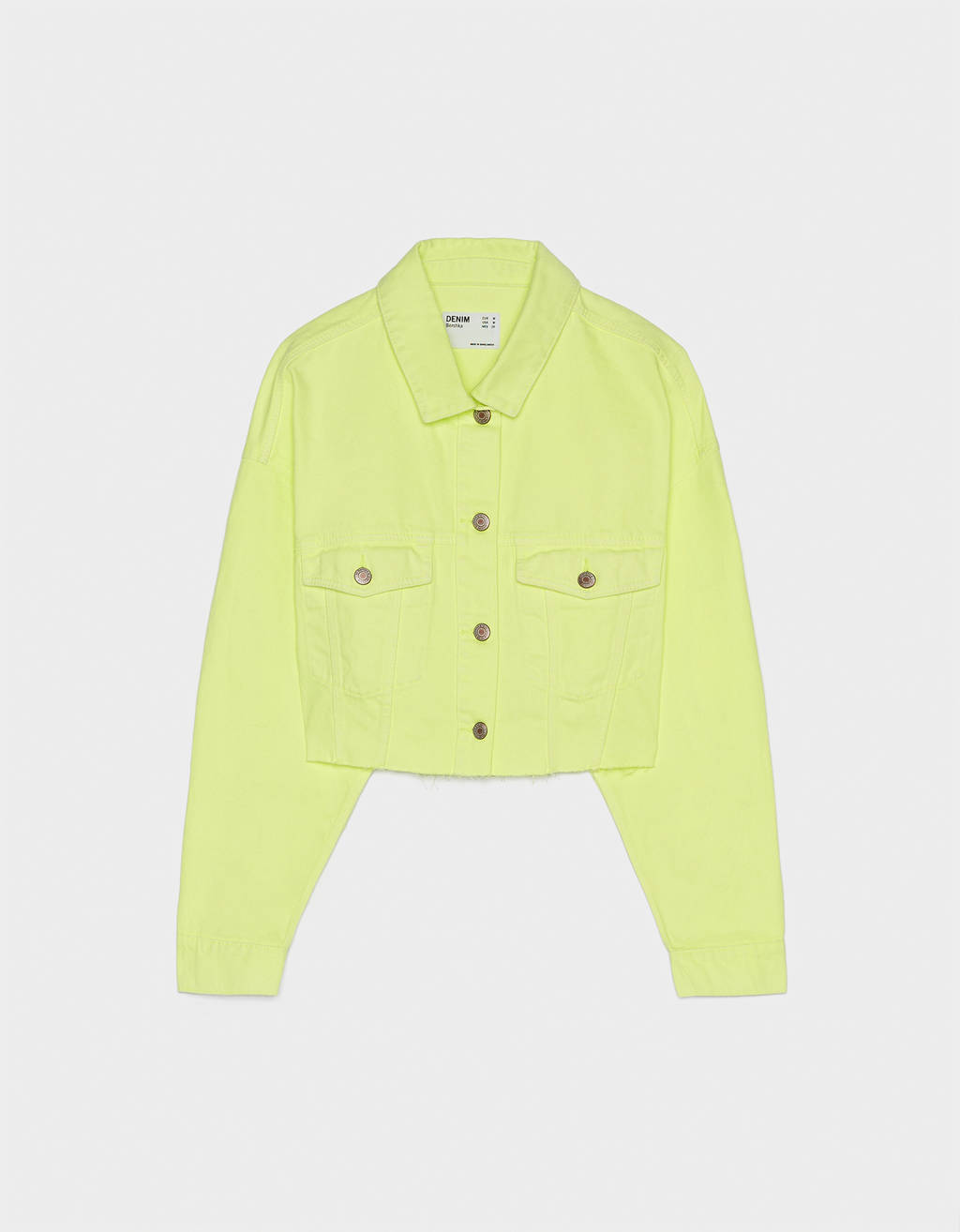 Cropped Denim Jacket Clothing Bershka Jordan