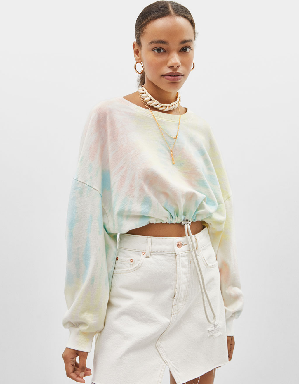 bershka tie dye sweatshirt