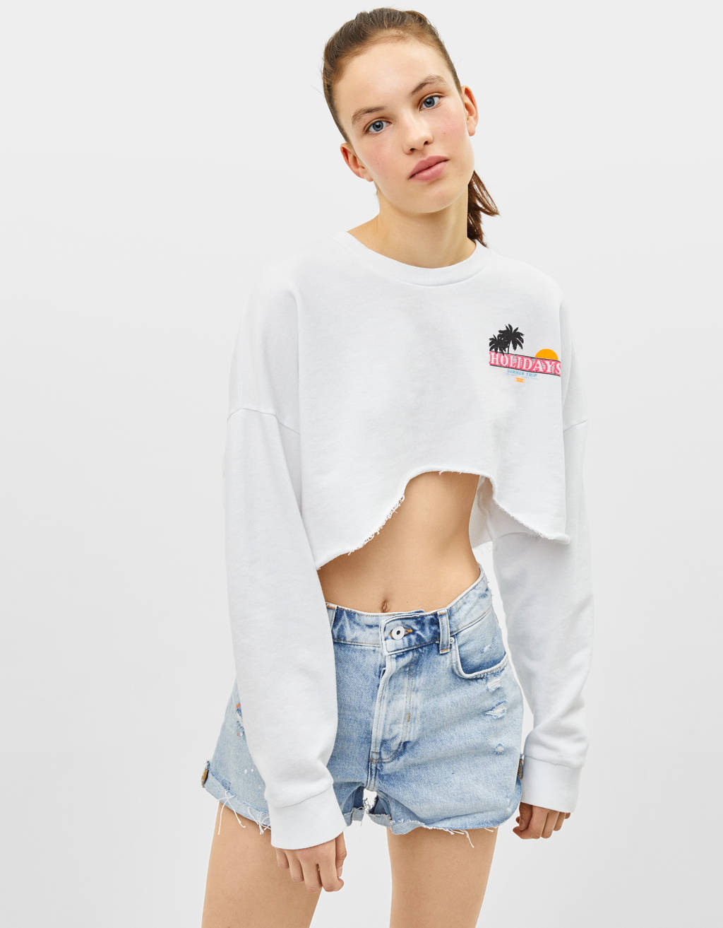 short crop hoodie