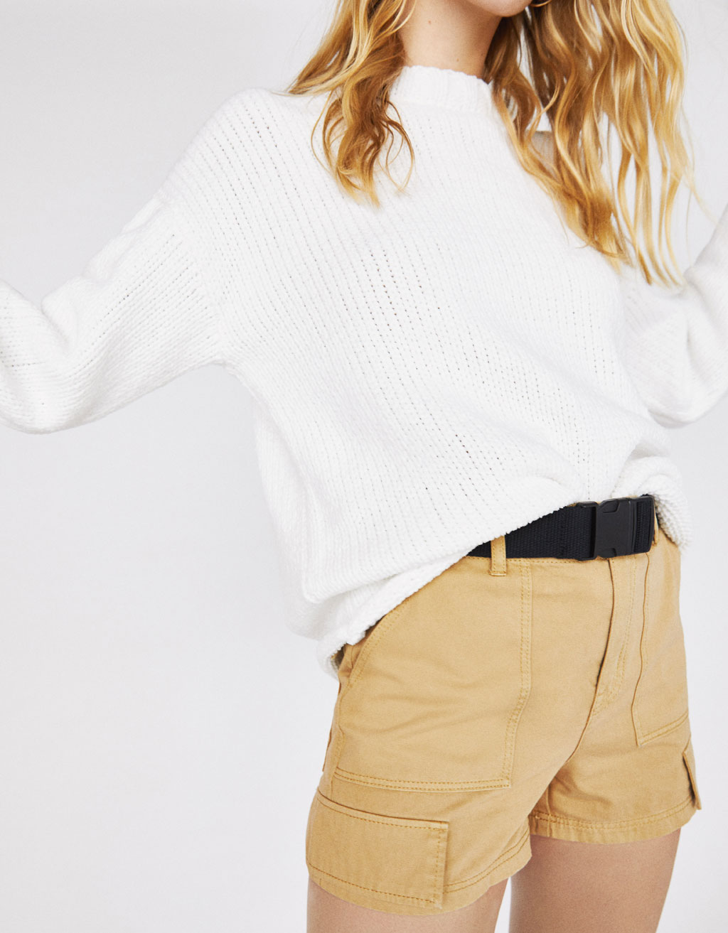 bershka cargo shorts