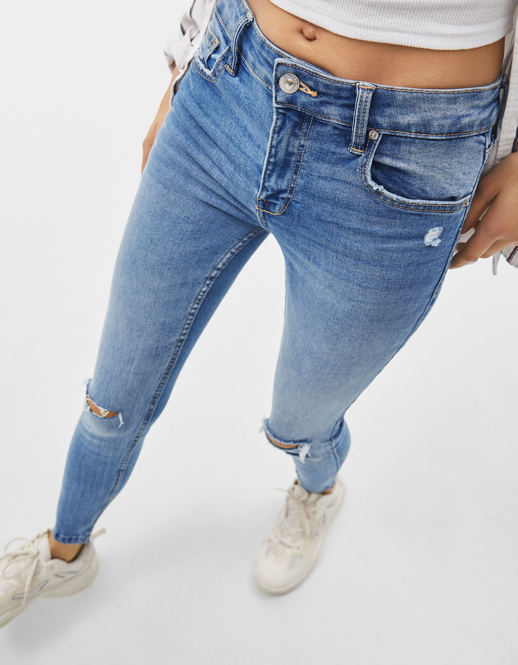 bershka low rise jeans
