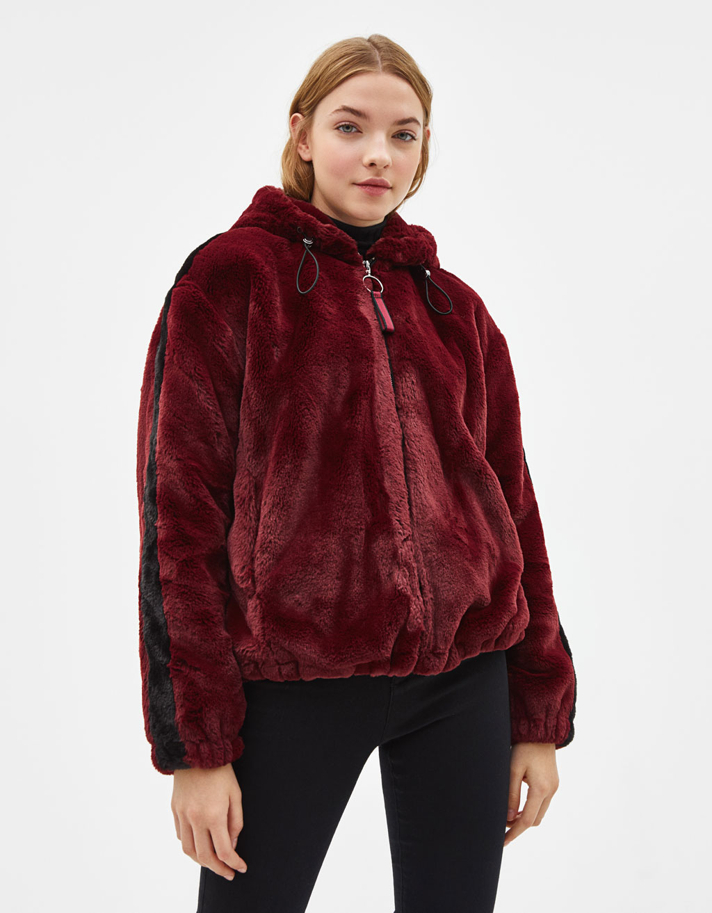 bershka fluffy jacket