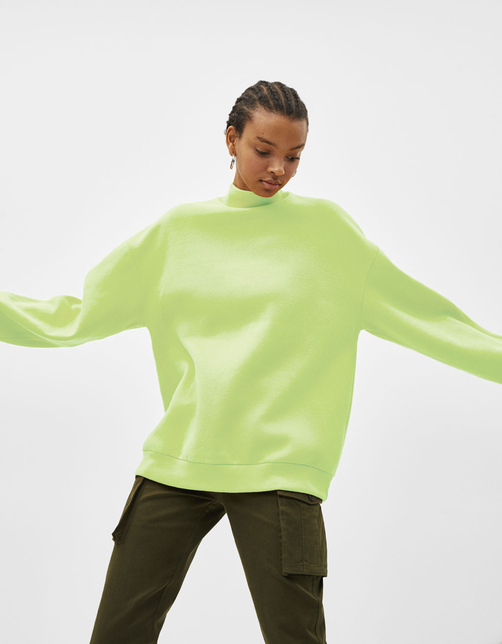 Sudadera cuello perkins