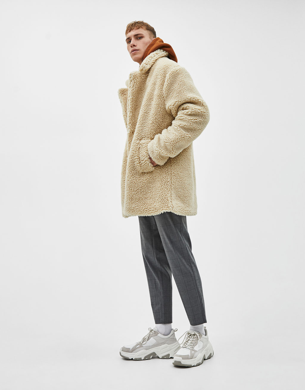 Tailored Slim Fit Broek Alles Bekijken Kleding Bershka Netherlands