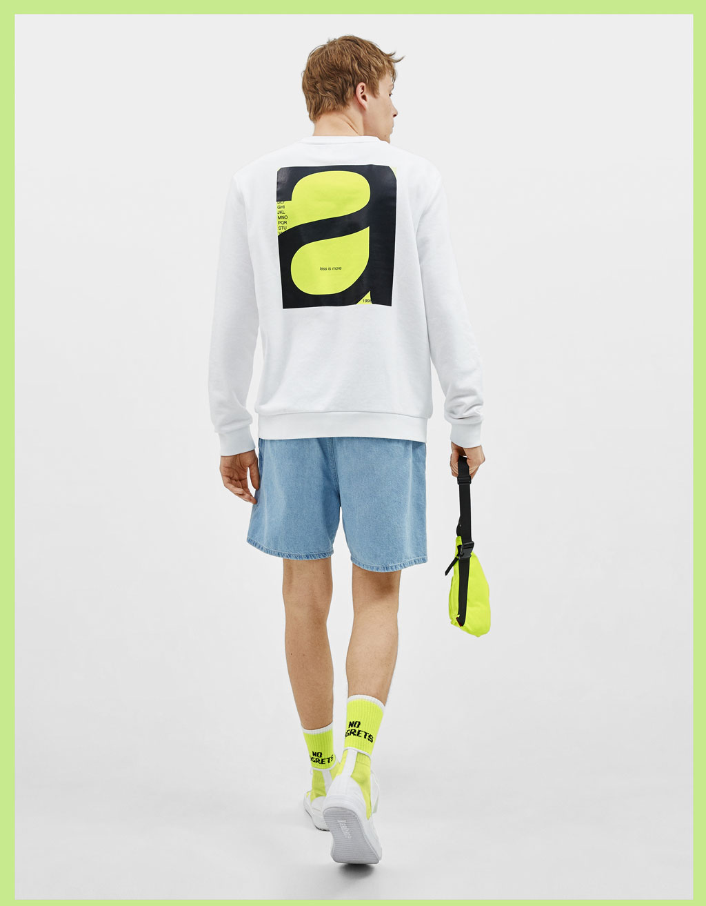 bershka neon sweatshirt