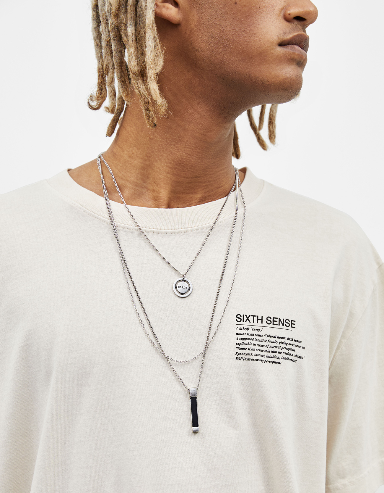 Pendant Necklace Jewellery Bershka Panama Pendant Necklace