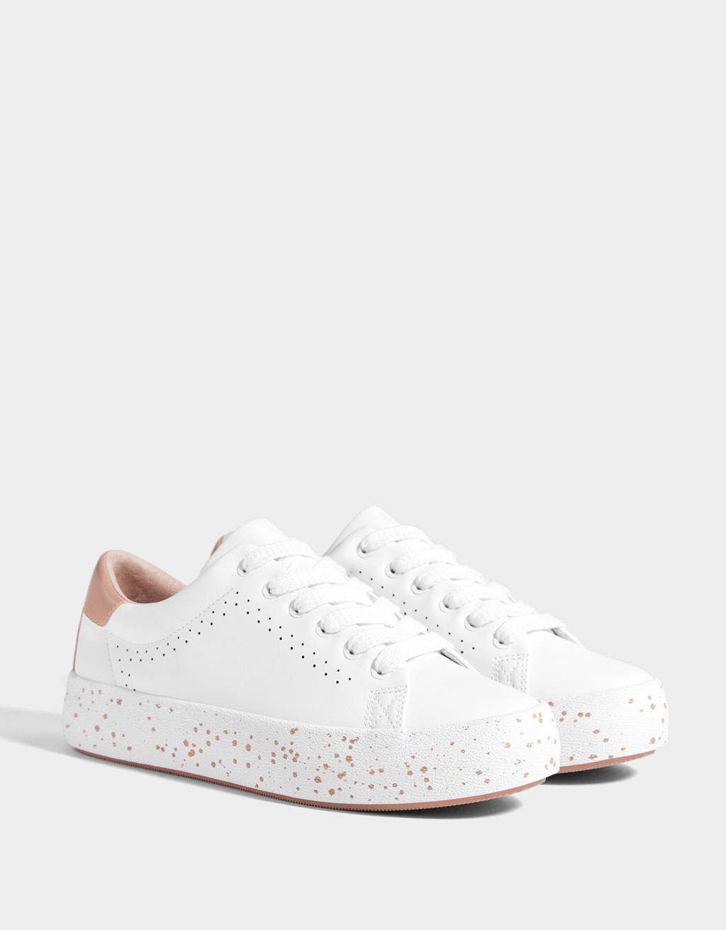 bershka white shoes