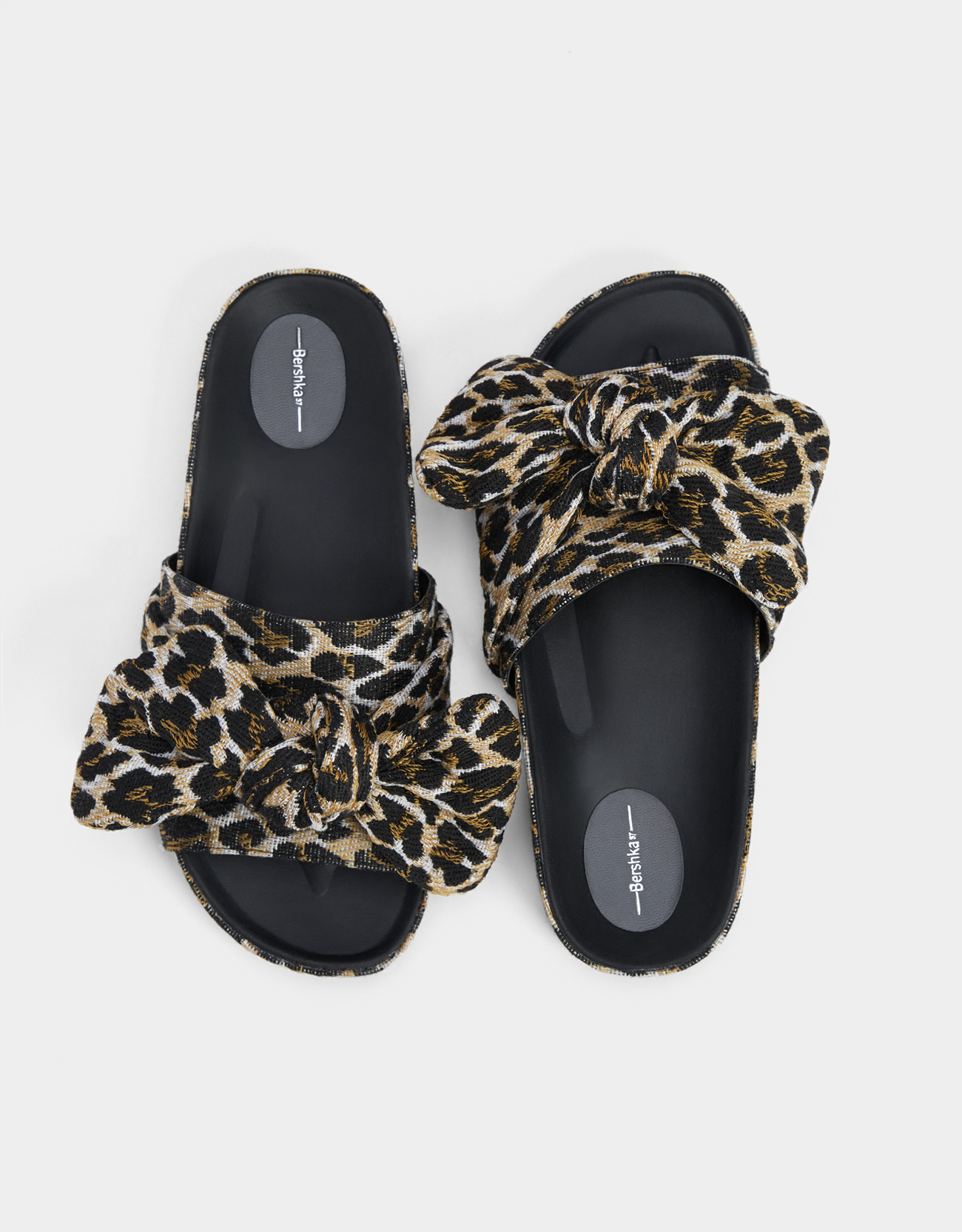 michael kors sabine animal print slides