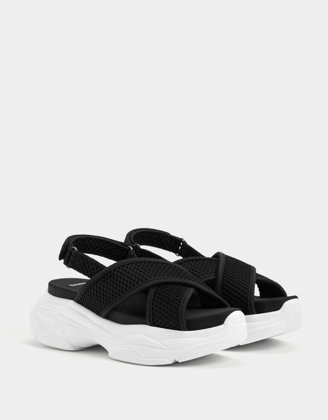 bershka platform sandals