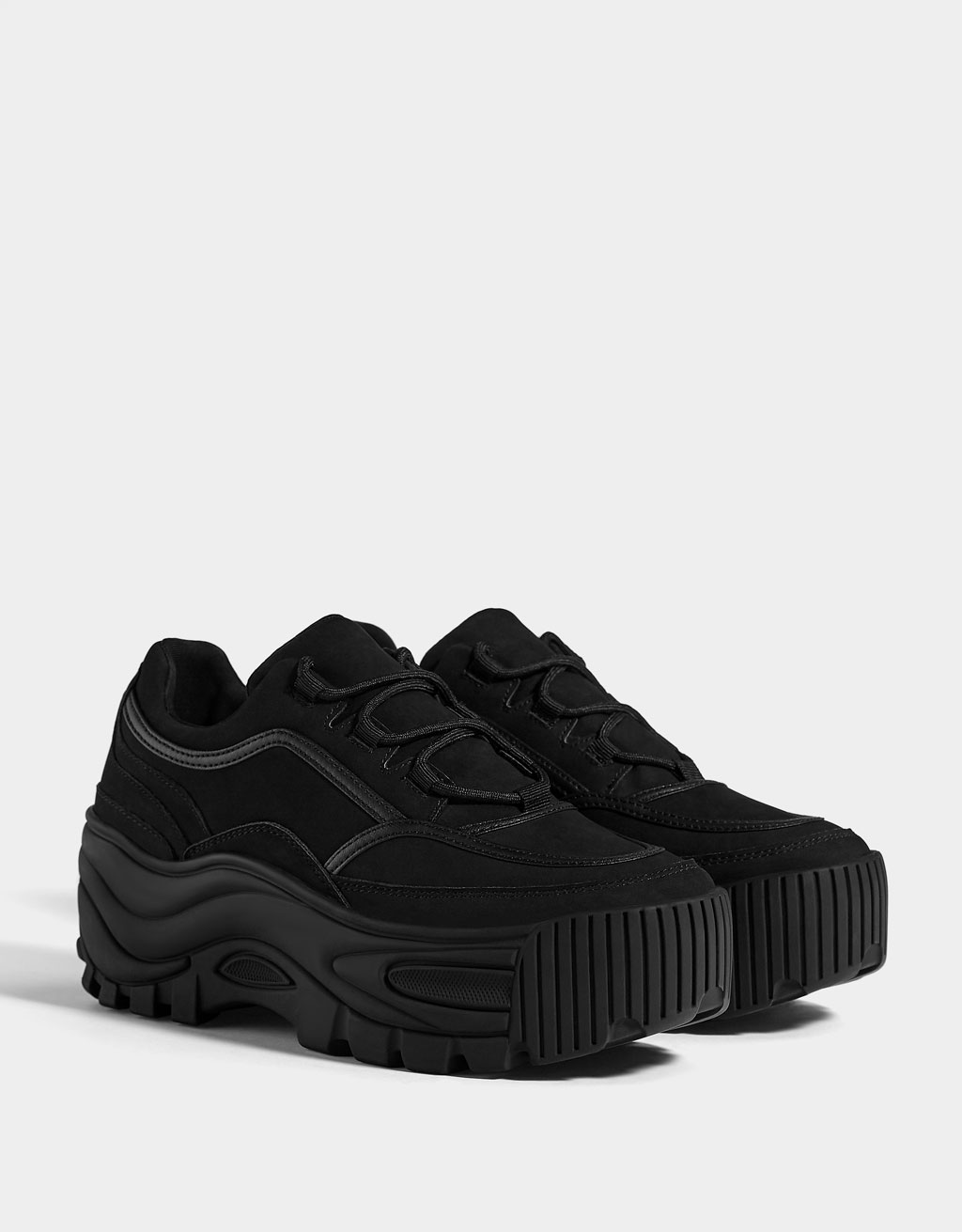 bershka platform trainers