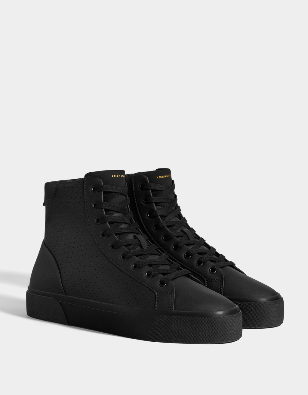 black ankle trainers