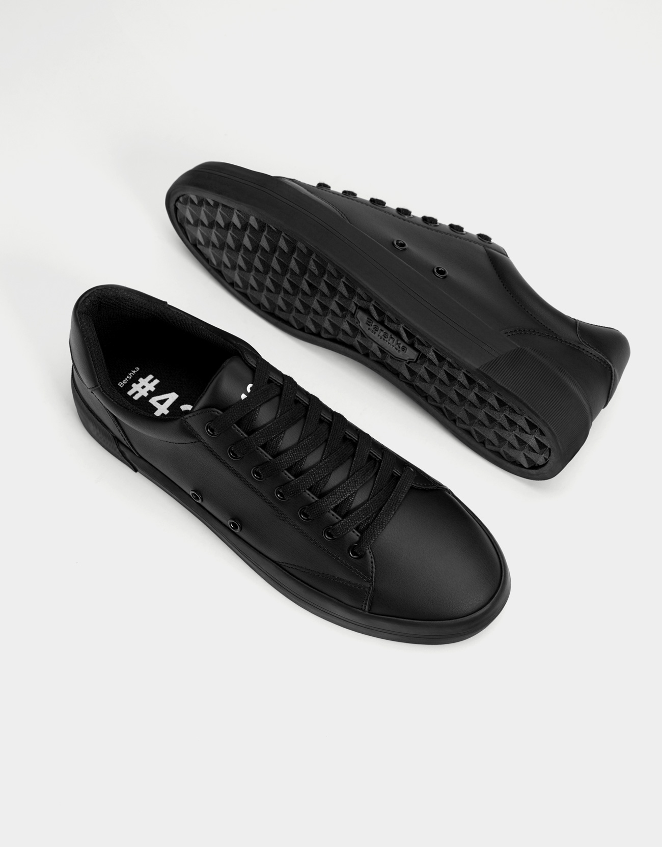 bershka black sneakers