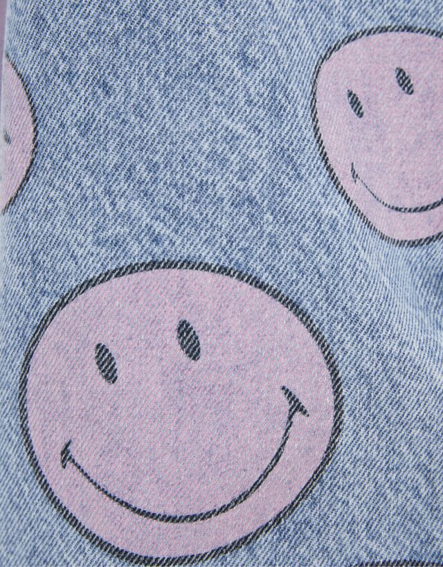Smiley face denim jacket and trousers 