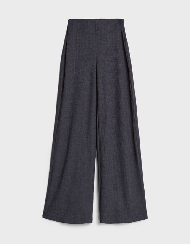 Knit cardigan and trousers set 