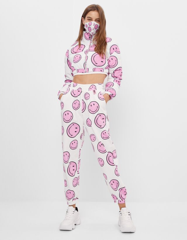 Smiley face jacket and trousers set 